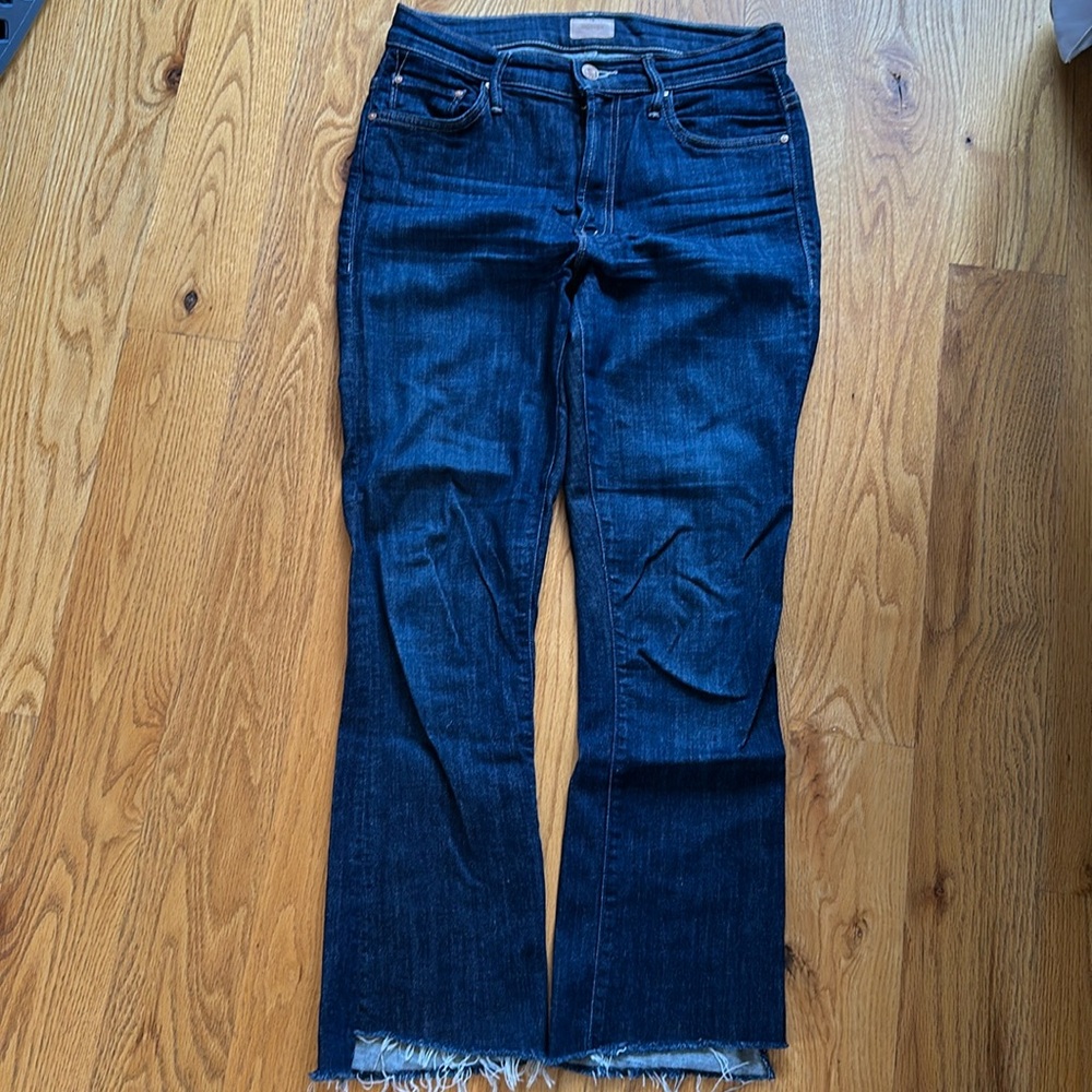 Mother Insider Step Crop Fray